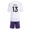 Manchester United Patrick Dorgu #13 Bortedraktsett Barn 2025-26 Kortermet (+ korte bukser)